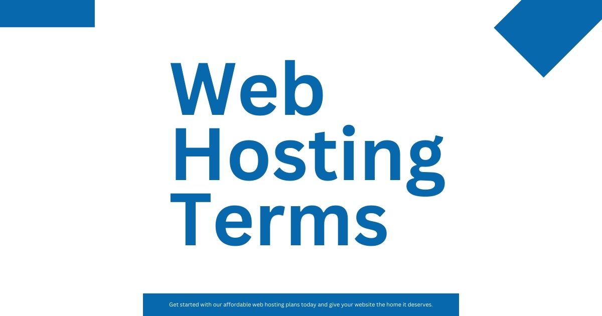 Web Hosting Terms